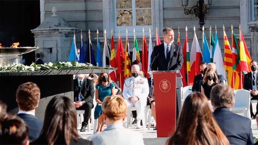 \"España ha dado una lección\", el adiós del Rey a las víctimas de la tragedia. (Foto: @CasaReal)