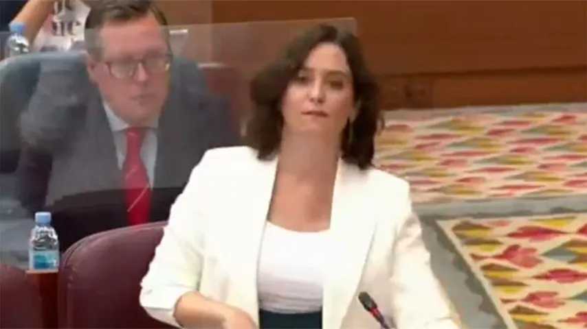 Ayuso dice que las restricciones destrozan Madrid sin criterio. (Foto: Telemadrid)