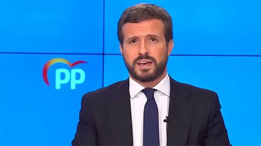 Dudas de Pablo Casado sobre una moción de censura que le cuestiona. (Foto: @PabloCasado)