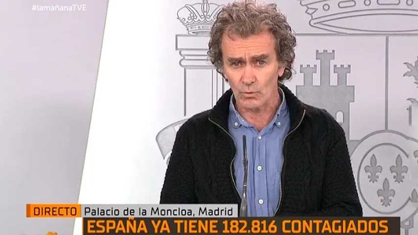 Fernando Simón durante la comparecencia del Comité Técnico. (Foto: RTVE)