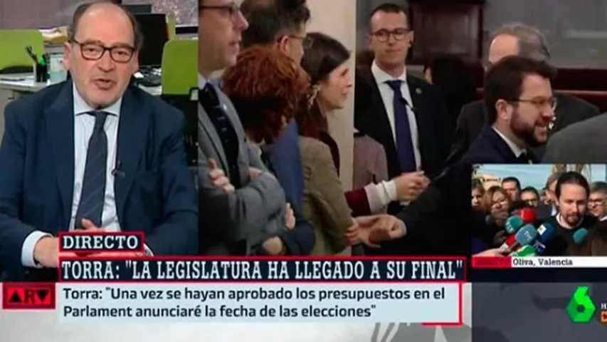 Torra adelanta las elecciones en Cataluña. (Foto: La Sexta)