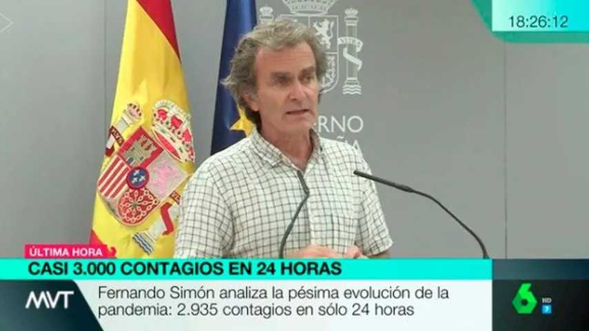 Fernando Simón admitió riesgo importante, pero no segunda ola. (Foto: LaSexta)