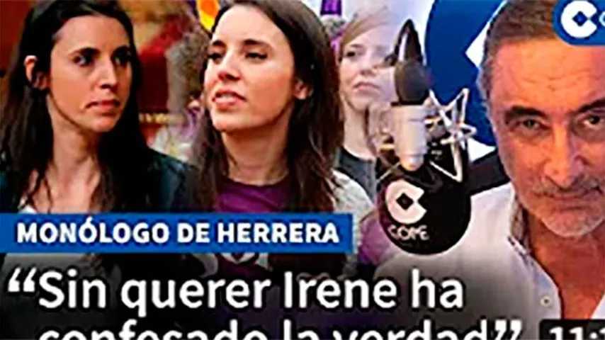 El análisis de Carlos Herrera sobre el caso Irene Montero. (Imagen: Cadena COPE)