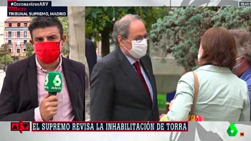 Suspense en Cataluña ante final y caída de Torra. (Foto: La Sexta)